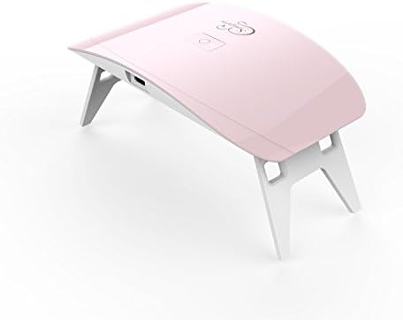 Syuuguren 10W Mini UV LED Portable Nail Dryer Curing Lamp for Gel Based Polishes Manicure/Pedicure 2 Timing Setting 45s/60s (Pink)