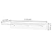 MyGift 17 Inch Clear Acrylic Floating Shelves for Wall Mounted Display Shelf, Set of 2