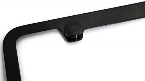 CADILLAC ATS Logo License Plate Frame Black Powder Coated Metal Hand Painted Engraved (Certified Refurbished)
