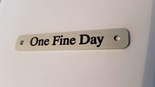 Equine Tag Saddle Name Plate Silver Aluminium 65mm x 10mm