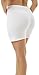 Underworks Womens 100% Cotton Cuff Leg Boy-Leg Brief Bloomers 8-inch Inseam 3-Pack