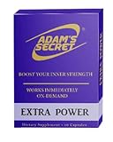 Extra Power by ADAM'S Secret Boost Your Inner Strength Naturally! Fast Acting Pills for Men! Effectively Increase Energy Levels - 10 Pills per Pack