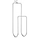 mDesign Over the Door Towel Holder for Bathroom Shower Door - Chrome