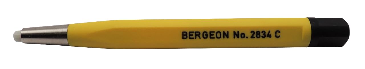 Bergeon 2834 Hand Scratch Brush Pencil Shape Replaceable Brush for Fine Watch Case Cleaning, Fibreglass