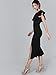 Floerns Women's Ruffle One Shoulder Split Midi Party Bodycon Dress