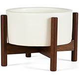 Case Study Desk Top Cylinder with Wood Stand (White)