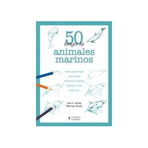 50 dibujos de animales marinos (Spanish Edition)