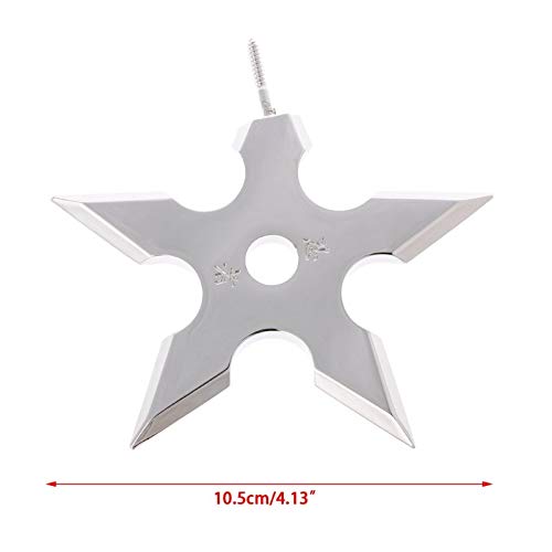 HeroStore Throwing Star Cap Coat Hooks Holder Bedroom Wall Stainless Steel Hangers New - Thumbnail 4