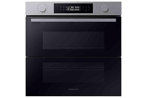 Samsung Series 4 Dual Cook Flex Smart Oven with Pyrolytic Cleaning, Colour: Stainless Steel, NV7B45305AS