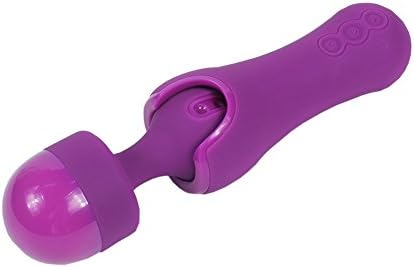 XISE Wand Massager Handheld 10 Powerful Speeds Vibration Patterns, Personal Therapy Body Massager for Muscle Aches | Cordless Rechargeable, Purple Color