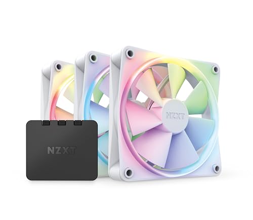 F120 RGB Triple Pack - 3x 120mm PWM RGB-Lüfter + Hub - Weiß