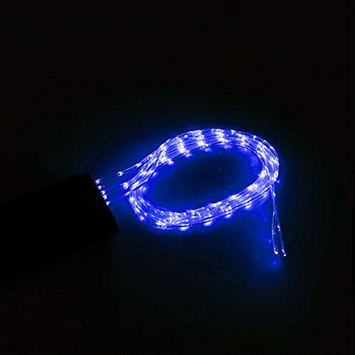 100cm Horse Tail Light USB Chargeable LED Camping Lamp Sports Horse Harness Equestrian Lantern - Blue