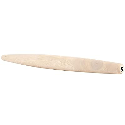 Prime Kitchen French Rolling Pin | 20 inch Natural Tapered Wooden Dough Roller for Baking | Non-stick, Easy to Grip, Eco-friendly, Safe, Sleek, Sturdy and 100% Wood pkpup