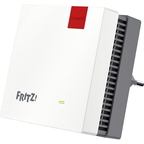 FRITZ!Repeater 1200 AX (Wi-Fi 6 Repeater mit Zwei Funkeinheiten: 5 GHz-Band (bis zu 2.400 MBit/s), 2,4 GHz-Band (bis zu 600 MBit/s), deutschsprachige Version) thumbnail 1