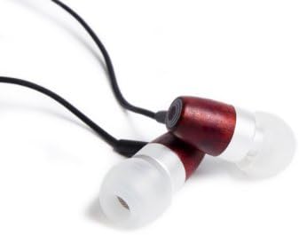 thinksound rain 9mm In-Ear Wooden Headphone with Enhanced Bass and Passive Noise Isolation (Silver/Cherry)