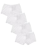 DAVID ARCHY Men's 4 Pack Ultra Soft Micro Modal Underwear Breathable Trunks with Fly