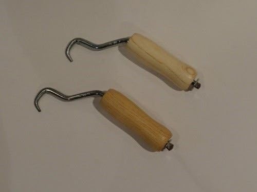 American Wire Tie - Rebar Tie Wire Twister- 2 pc pack w/wooden handle