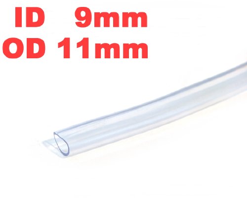 Inner diameter 9mm Outer 11mm 10 Ft 3 Meter PVC Clear Tubing Flexible Air Water Delivery Hose