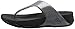 FitFlop Women's Lulu Shimmersuede Flip Flop, Pewter, 9 M US