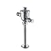 Brass Button Type Manual Exposed Urinal Flush Valve , Polished Chrome