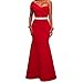 SEBOWEL Women's Sexy One Shoulder Ruffles Mermaid Gown Maxi Evening Party Dress
