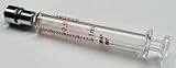Glass Syringe, Metal Luer Lock, 1 mL