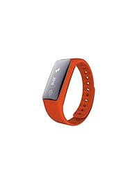 Smart Bracelet Bluetooth APP Heart Rate Meter Smart Watch Touch Screen for iPhone & Android Phones(Orange)