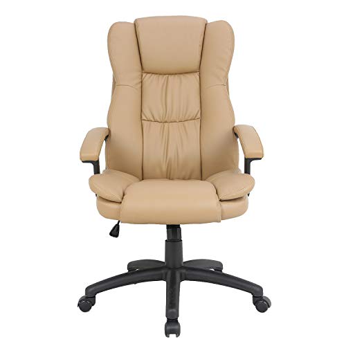 HOMEFUN Ergonomic Executive Office Chair, Black High Back Comfortable