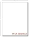 Heavyweight Blank White Half Fold Greeting Cards | For Wedding Invitation, Thank You Cards, Stationary Printing and DYI Projects | 5.5 x 8.5” Inches | 50 Cards Per Pack