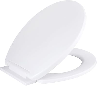 ARVO Soft Close Toilet Seat Fits Most Standard Oval Pans White