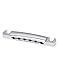 Metallor Tune-O-Matic Style Guitar Stop Bar Tailpiece for LP Les Paul SG Style Electric Guitar Parts Replacement Chrome.