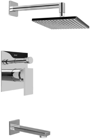 Graff G-7290-LM31S-PC-T Contemporary Pressure Balancing Shower Set Trim Only, Polished Chrome