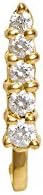 Gehna 22k (916) Yellow Gold and Diamond Nose Pin