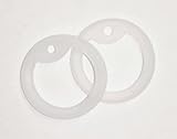 2 CLEAR MILITARY ARMY DOG TAG ID SILENCER RUBBER/SILICON