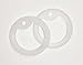 2 CLEAR MILITARY ARMY DOG TAG ID SILENCER RUBBER/SILICON