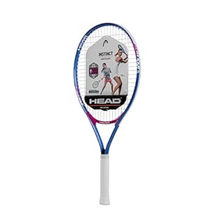 HEAD Instinct Kids Ten NIS Racquet – Beginners Pre-Strung Light Balance Jr Racket – 21″