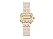 Anne Klein Women's AK/2620LPGB Swarovski Crystal Accented Gold-Tone and Blush Pink Resin Bracelet Watch
