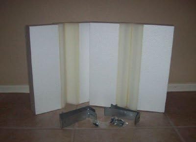 DIY Styrofoam No Sewing Cosmopolitan Cornice Bay Window Adapter 12 Inch Drop