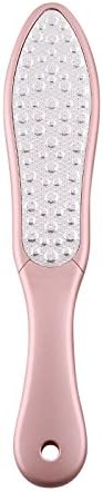 Yimart Rose Gold Double Side Stainless Steel Foot Care Pedicure Rasp Foot File for Hard Skin Callus Remover(Rose Gold)