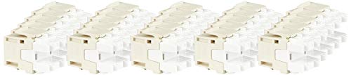 Leviton 61110-BT6 eXtreme 6+ QuickPort-Stecker, CAT 6, helles Mandel, 25 Stück