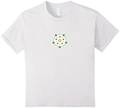 Kids Yorkshire White Rose Flag Modern England County TShirt 12 White