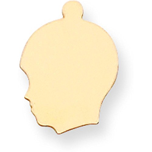 14K Gold Boy Stamping Disc 0.032