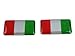 2pcs Auto car ITALY Italian Flag Resin Emblem Badge Sticker