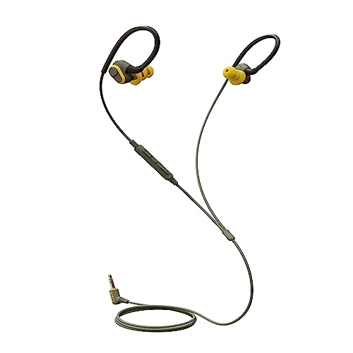 Elgin Rumble Wired Earplug Headphones with mic, in-Ear Earbuds