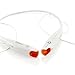 GEARONIC TM Wireless Sport Stereo Headset Bluetooth Earphone headphone for Samsung LG iPhone -White