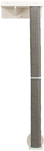 TRIXIE Wall set 1, Stamm mit Wandhaltern, 35 × 130 × 25 cm, white/grey