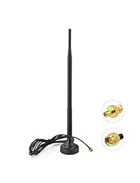 Bingfu 4G LTE Base magnética 9dBi TS9   SMA Antena masculina Compatible con Huawei Netgear Sierra Enrutador inalámbrico 4G LTE Gateway de entrada Cámara Teléfono Celular Señal Booster MiFi Hotspot móvil Módem USB