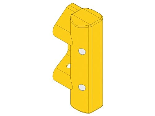 Brandsafe Armco Pedestrian Safety End- Yellow - Polymer Moulded, Easy-Install Barrier Protective Edging, Impact Protection