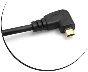 System-S Micro HDMI Male Right Angled to HDMI Standard Plug Cable Spiral Cable 50-80 cm, Black, 0.5 Meters - Image 4