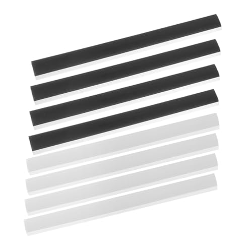 NOLITOY 8pcs Dustpan Edge Strips Sturdy Rubber Lip Replacement for Dustpan Prevents Overflow Easy Install for Home Cleaning